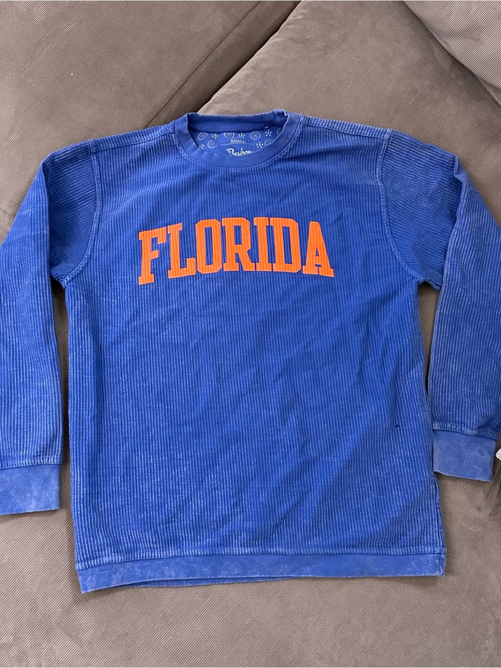 Pressbox University Of Florida Gators Blue Pullover Vintage-Look Sweatshirt S